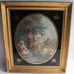 Gravure The evening William Hamilton RA XVIIIe siècle