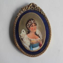 Peinture miniature sur porcelaine impératrice Joséphine