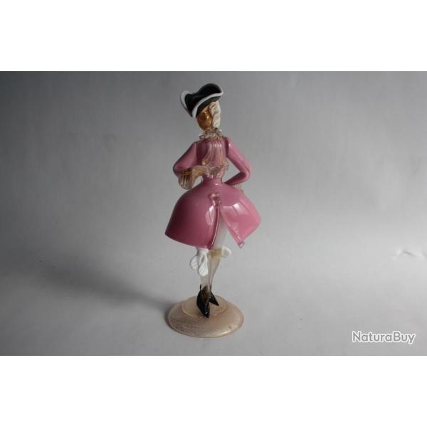 Sculpture verre Couple Marquis et marquise Murano