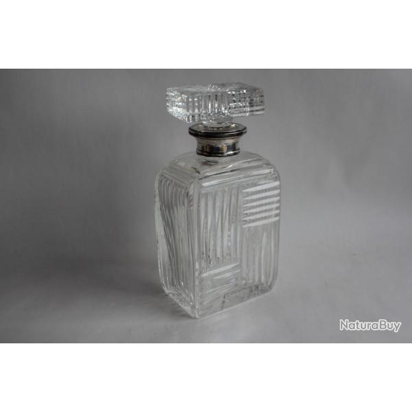 Carafe Cristal taill�e et argent