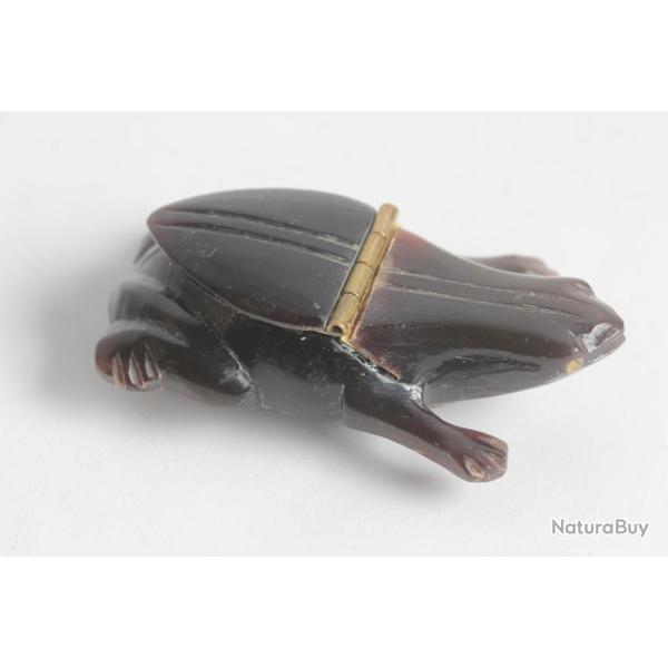 Ancienne boite � priser corne Grenouille