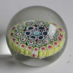 Boule presse-papier Murano Latticino Millefiori Fratelli Toso