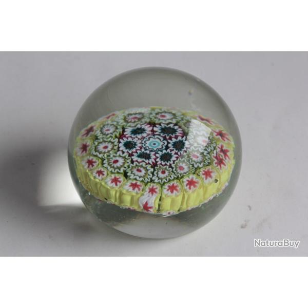 Boule presse-papier Murano Latticino Millefiori Fratelli Toso