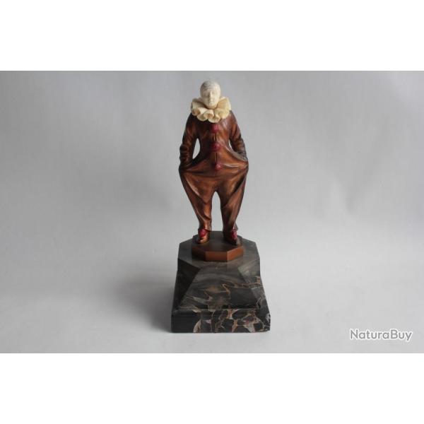 Bronze PierroT Clown G. Danzmann