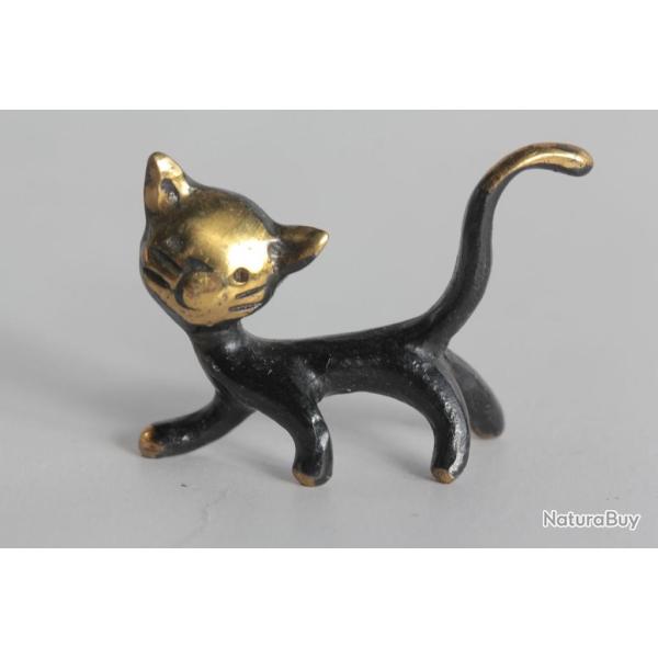 Walter BOSSE Bronze Viennois miniature Chat