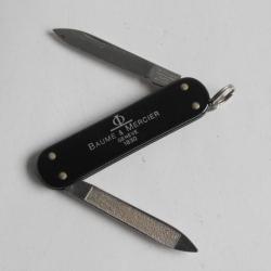 BAUME & MERCIER Couteau de poche publicitaire Montre Victorinox