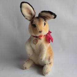 STEIFF Ancienne grande peluche Lapin Manni jouet