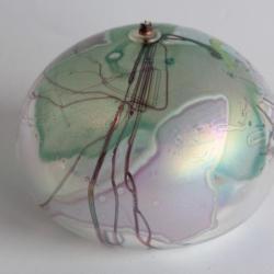 Lampe à huile verre iridescent Eric Peder Brakken 1985