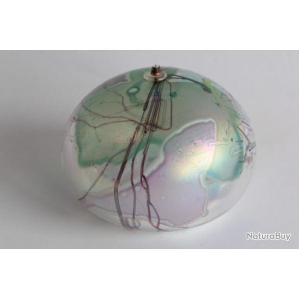 Lampe � huile verre iridescent Eric Peder Brakken 1985