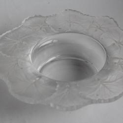 LALIQUE Coupe cristal Honfleur Nénuphar