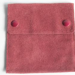 PATEK PHILIPPE Housse voyage daim rouge 11 x 11 cm