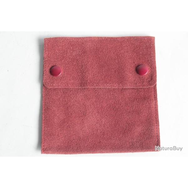 PATEK PHILIPPE Housse voyage daim rouge 11 x 11 cm