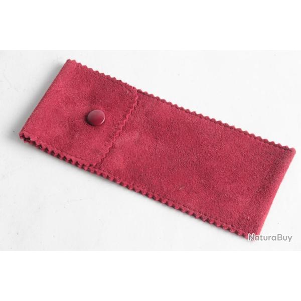 PATEK PHILIPPE Housse voyage montre daim 15 x 6 cm