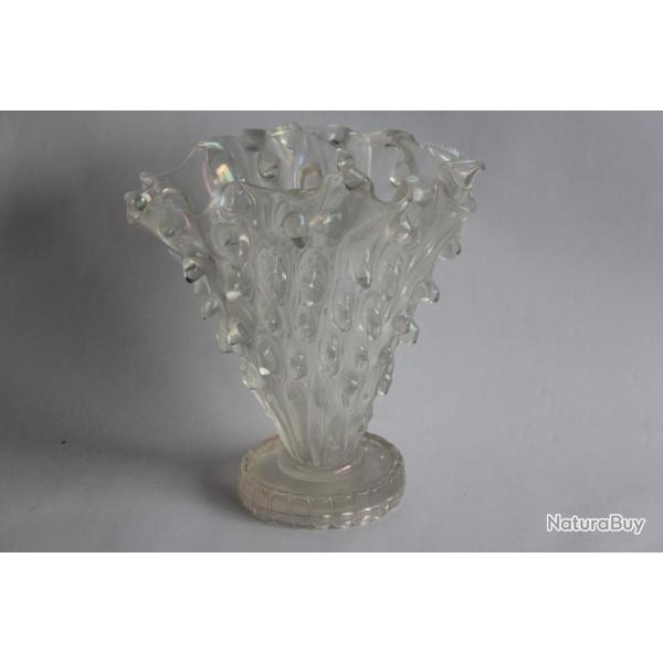 MURANO Vase Medusa verre iridescent Ercole BAROVIER