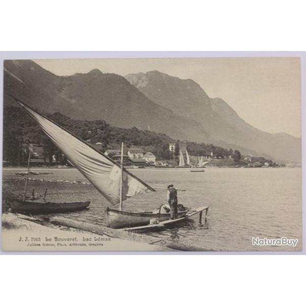 CPA Suisse Le Bouveret Lac L�man Barque