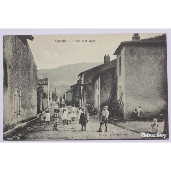 CPA Meurthe et Moselle Onville Strasse nach Gorz