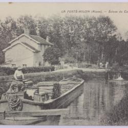 CPA Aisne La Ferté-Milon Écluse du Canal de l'Ourcq