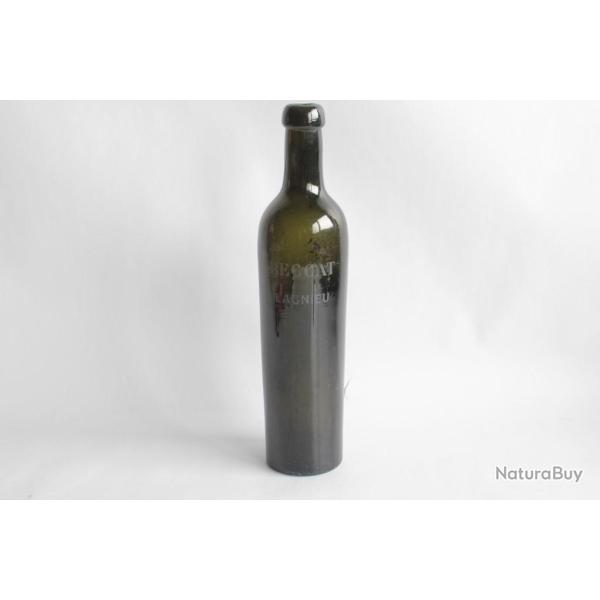 Ancienne bouteille publicitaire verre Eau min�rale Beccat Lagnieu