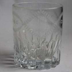 Gobelet cristal gravé L XIXe siècle