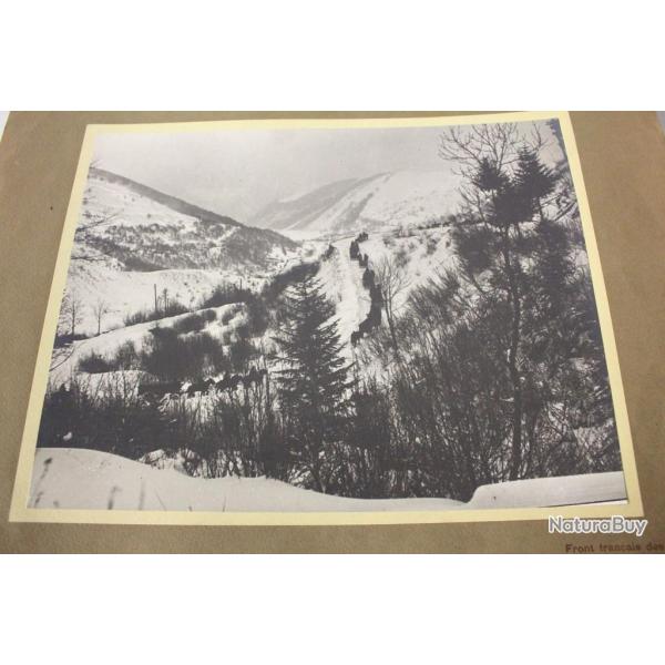 Photographie guerre front des Vosges artillerie en montagne