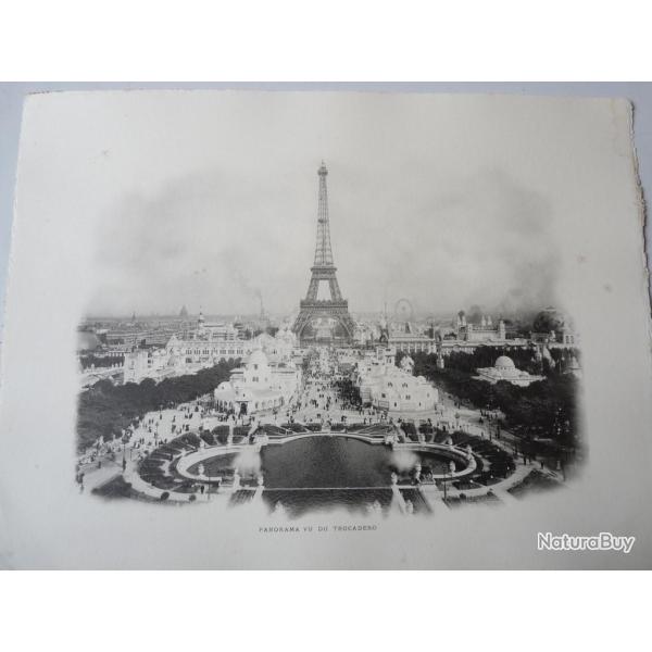 Photo Exposition Paris 1900  Panorama Vu Du Trocad�ro