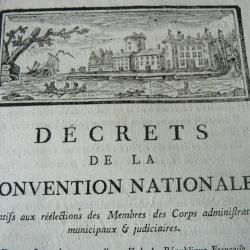 Décrets De La Convention Nationale XVIIIe siècle