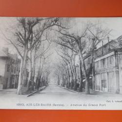 CPA 73 Aix-Les-Bains - Avenue du Grand Port