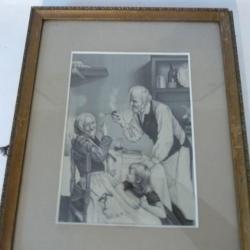 Soie Tissée Lyon Fumeurs de Pipe