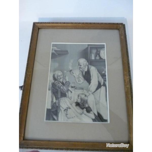 Soie Tiss�e Lyon Fumeurs de Pipe