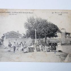 CPA 43 Solignac sur Loire - La Place de la Croix Gagne