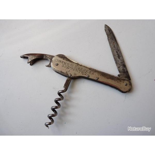 Tire-bouchon Champagne Pommery vin vignes