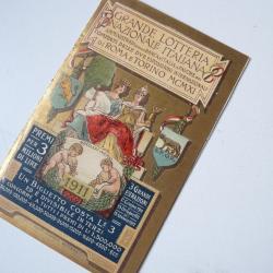Calendrier Loterie Nationale Italienne 1911 Lotteria Rome Turin
