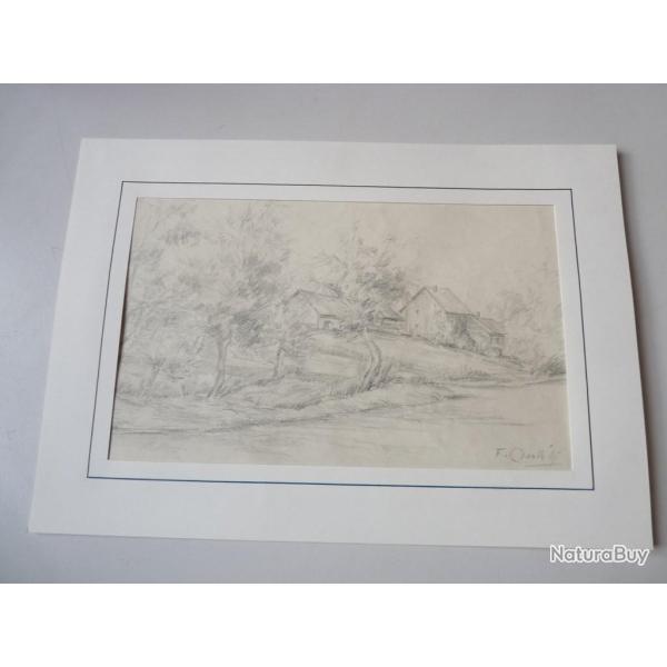 Dessin au crayon F. Charlety