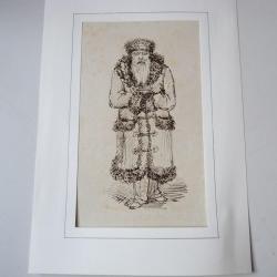 Dessin a l'encre Homme Russe