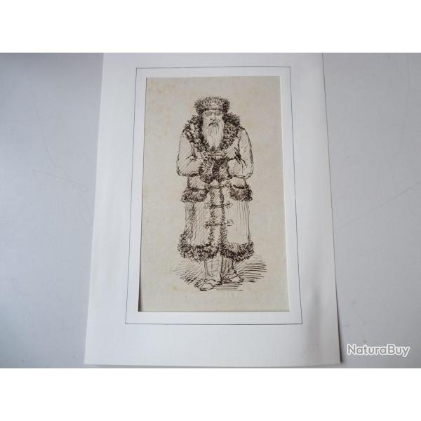 Dessin a l'encre Homme Russe