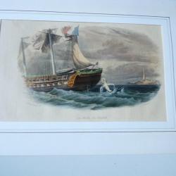 Gravure La Pêche du Requin Édouard Traviés