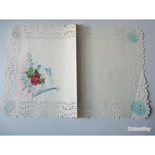 Couverture de correspondance gaufr� XIXe si�cle