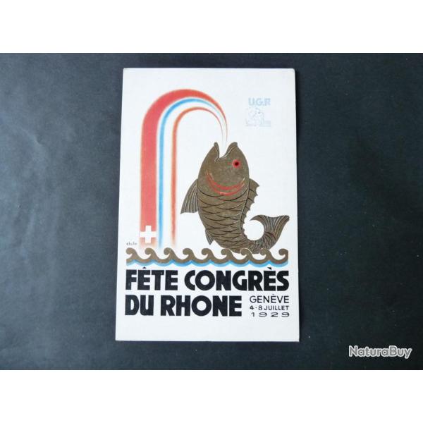 CPA F�te Congres du Rh�ne 1929