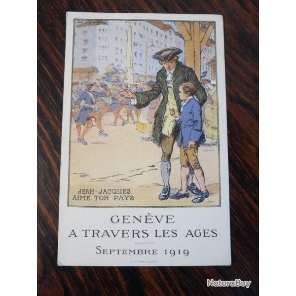 CPA Gen�ve a travers les ages 1919