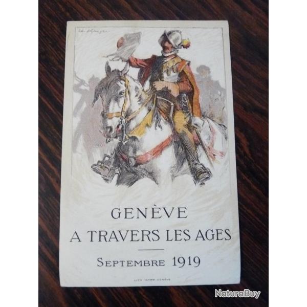 CPA Gen�ve a travers les ages 1919