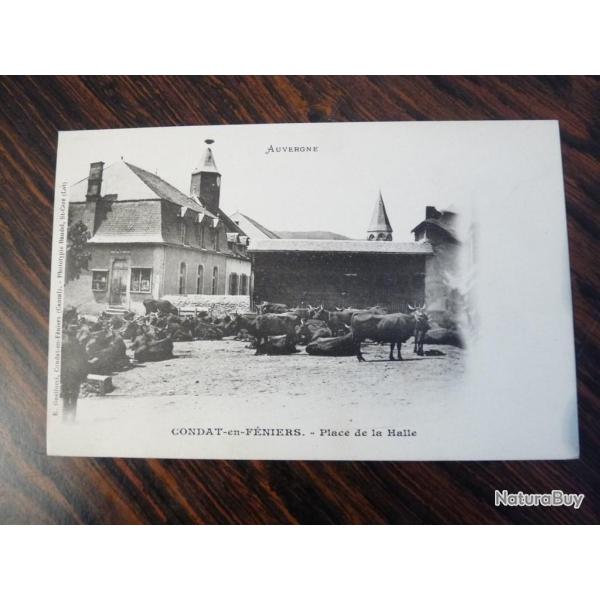 CPA 43 Condat en F�niers - Place de la Halle
