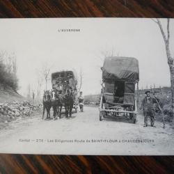 CPA 43 Les Diligences Route de Saint -Flour