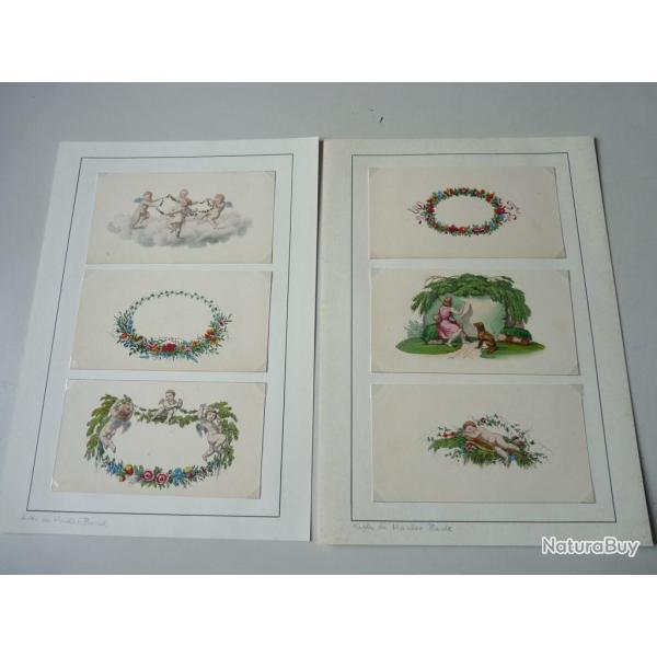 Six gravures Angelots Hasler Basle