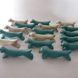 18 Porte-couteaux céramique Chien