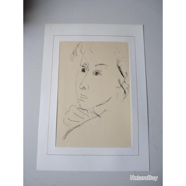 Dessin � l'encre original Portrait