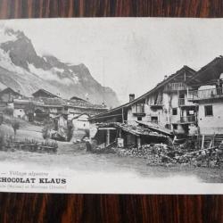 CPA Chocolat Klaus  Village alpestre  cartes postale