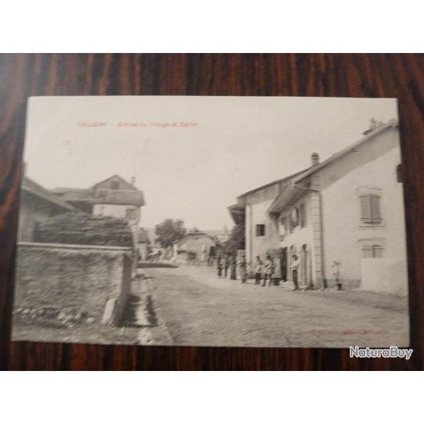 CPA Valleiry - Entr�e du Village et Eglise