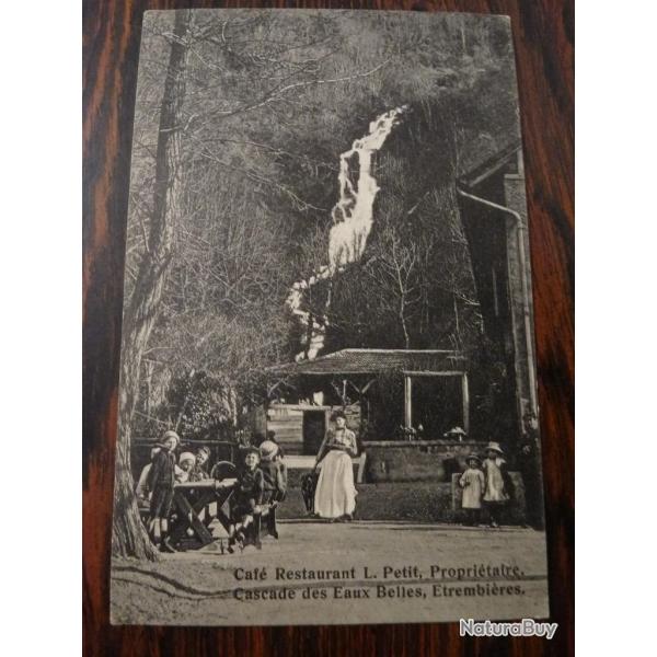 CPA Caf� Restaurant, Cascade des Eaux Belles, Etrembi�res