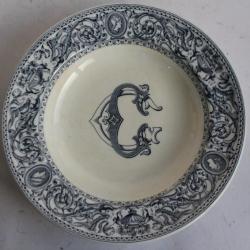 Assiette creuse porcelaine anglaise Florentine Minton CG