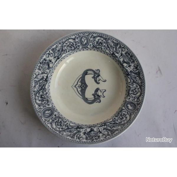 Assiette creuse porcelaine anglaise Florentine Minton CG
